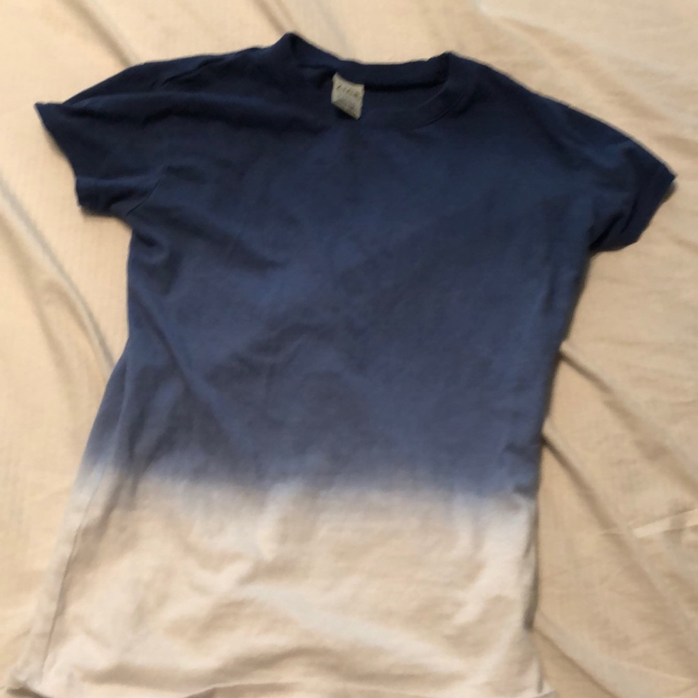 tight ombre blue cute top ,NEVER WORN